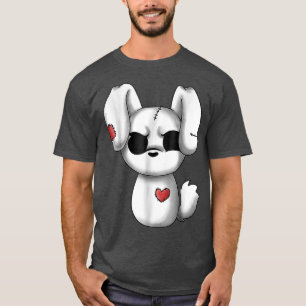 Emo Chibi Kawaii Easter Goth Emo Bunny  T-Shirt