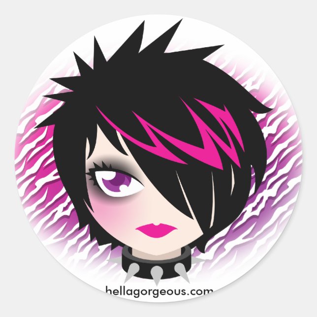 Emo Cutie Sticker (Front)