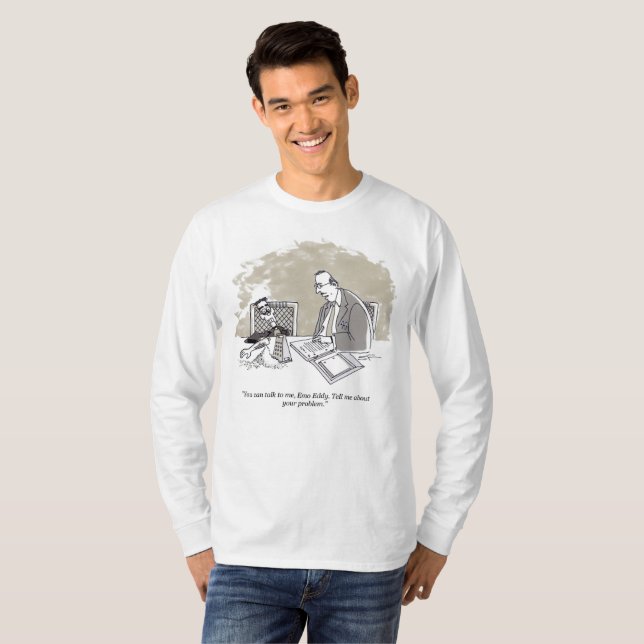 Emo Eddy white long sleeve T-shirt (Front Full)