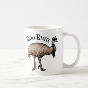 Emo Emu Funny Hipster Coffee Mug