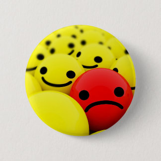 Emo Face 6 Cm Round Badge