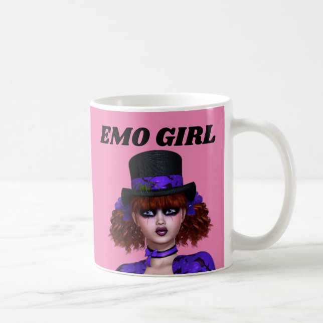 EMO GIRL GOTH COFFEE MUGS (Right)