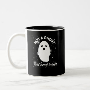 Emo Goth Not A Ghost Just Dead Inside Grunge Two-Tone Coffee Mug