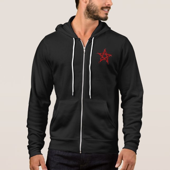 Emo - Goth - Rock - Anarchy - T-Shirt Hoodie (Front)