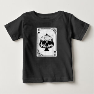 Emo Gothic And Punk Ace of Spades Poker Game Baby T-Shirt