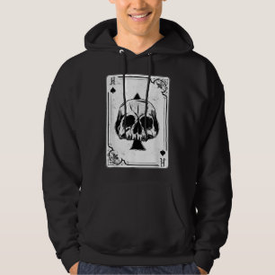 Emo Gothic And Punk Ace of Spades Poker Game Hoodie