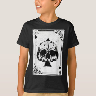 Emo Gothic And Punk Ace of Spades Poker Game T-Shirt