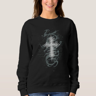 Emo Grunge Egirl Eboy Alt Tattoo Gothic Cross Sweatshirt