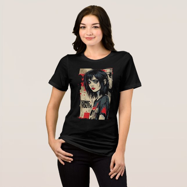 Emo Grunge Sonic Youth Tri-Blend Shirt (Front Full)