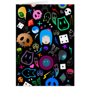 Emo Halloween pattern