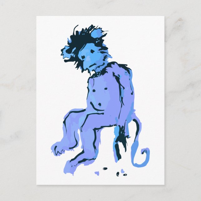 emo monkey ink postcard (Front)