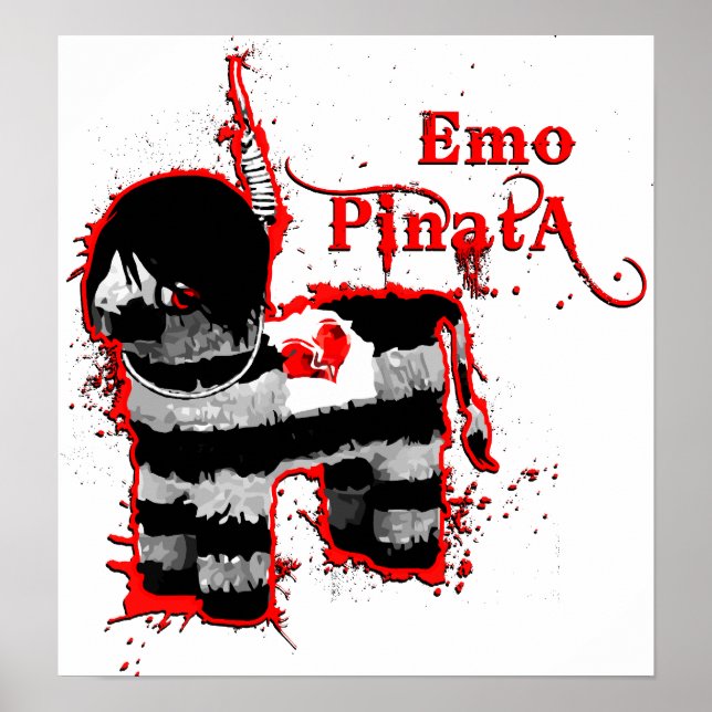 emo pinata poster (Front)