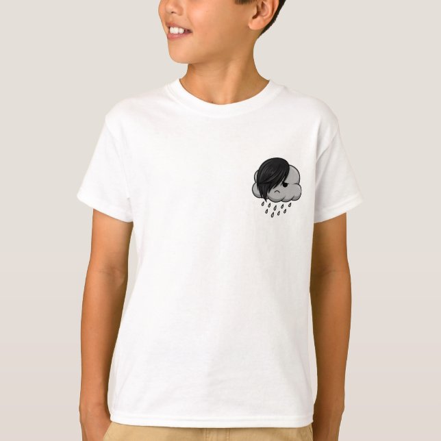 Emo Rain Cloud Kids T-Shirt (Front)
