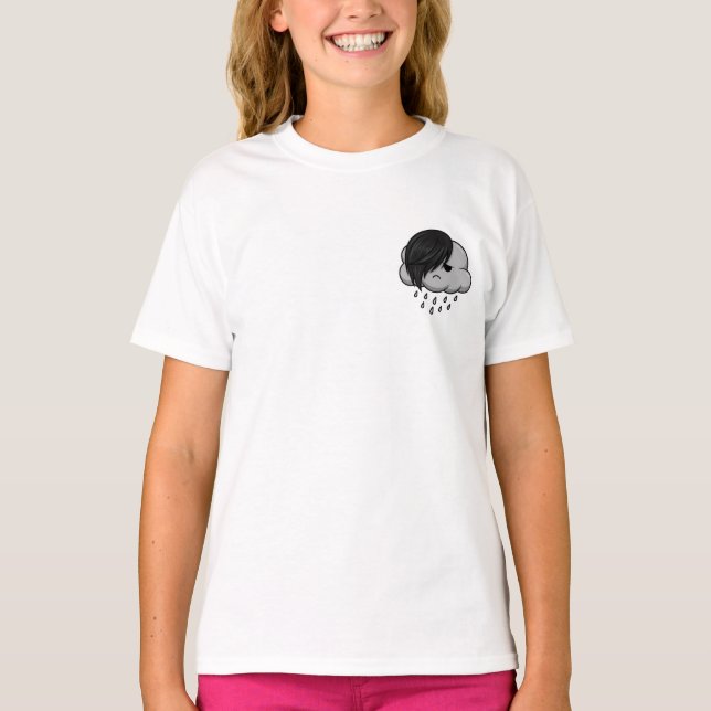 Emo Rain Cloud Scene Kids T-Shirt (Front)