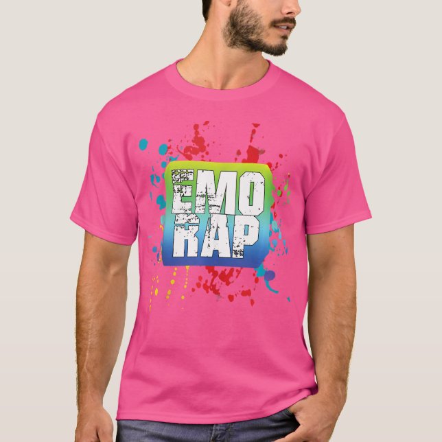 Emo Rap And Emo Hip Hop Splatter Rapper T-Shirt (Front)