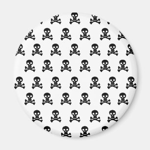 Emo Skulls Black- Emo Alternative Grunge Rock Punk Magnet