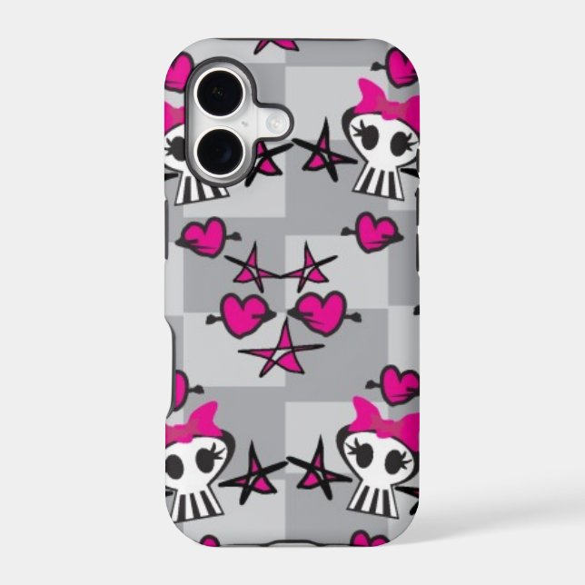 Emo Skulls Pattern (Back)