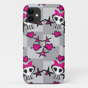 Emo Skulls Pattern Case-Mate iPhone Case