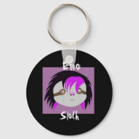 Emo Sloth Keychain