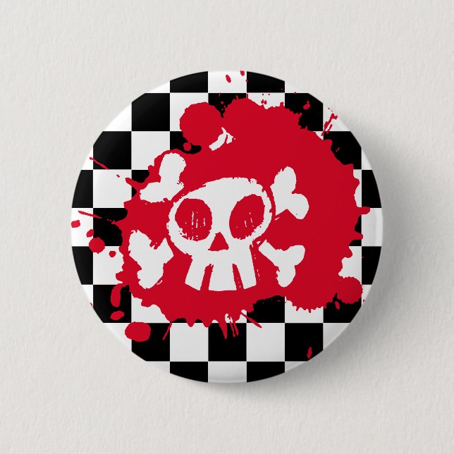 Emo Splatter 6 Cm Round Badge (Front)