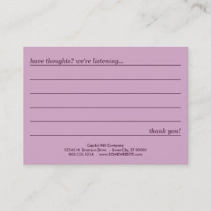 emo style comment card