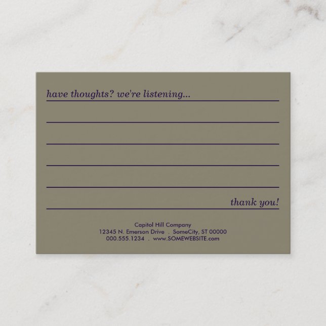 emo style comment card (Front)