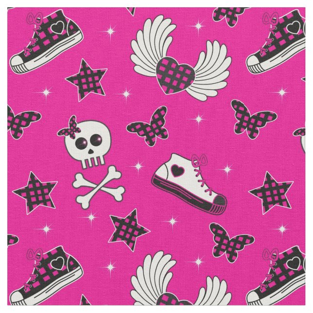 Emo Symbols Fabric (Close Up)