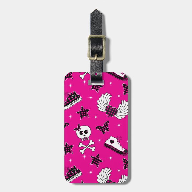Emo Symbols Luggage Tag (Front Vertical)