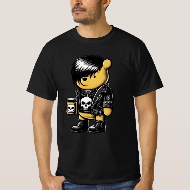 Emo Winnie the Pooh T-Shirt (Front)