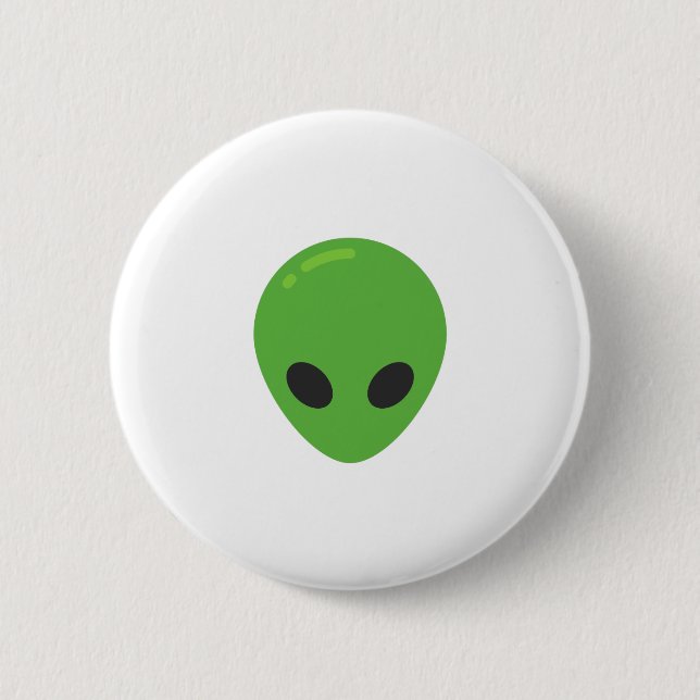 emoji aliens 6 cm round badge (Front)