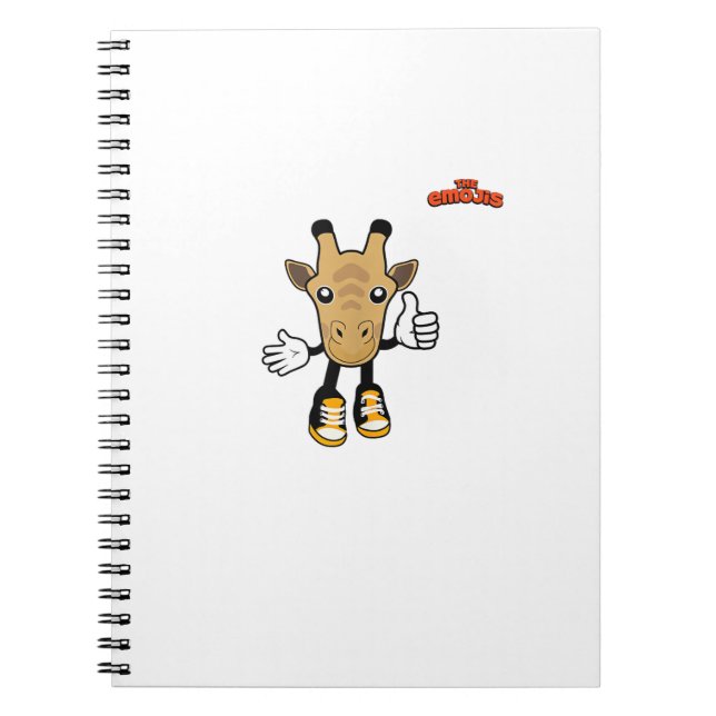 emoji animals giraffe thumb up  notebook (Front)
