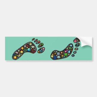 Emoji-art environmental footprint sticker