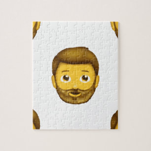 emoji bearded man jigsaw puzzle