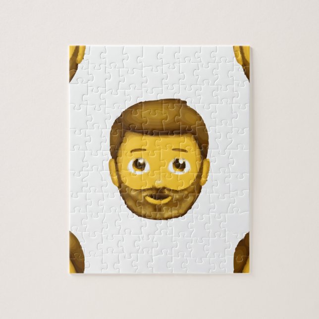 emoji bearded man jigsaw puzzle (Vertical)