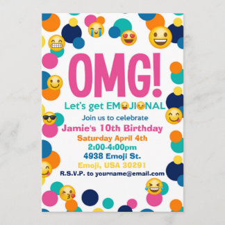 Emoji Birthday Invitation