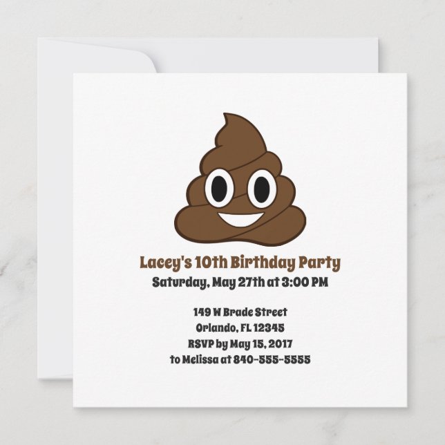 Emoji Birthday Invite (Front)