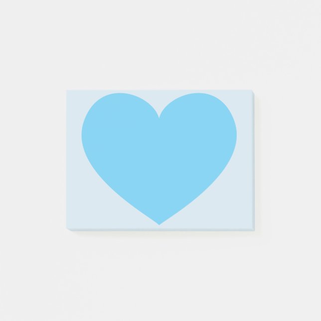 Emoji Blue Heart Post-it Notes (Front)