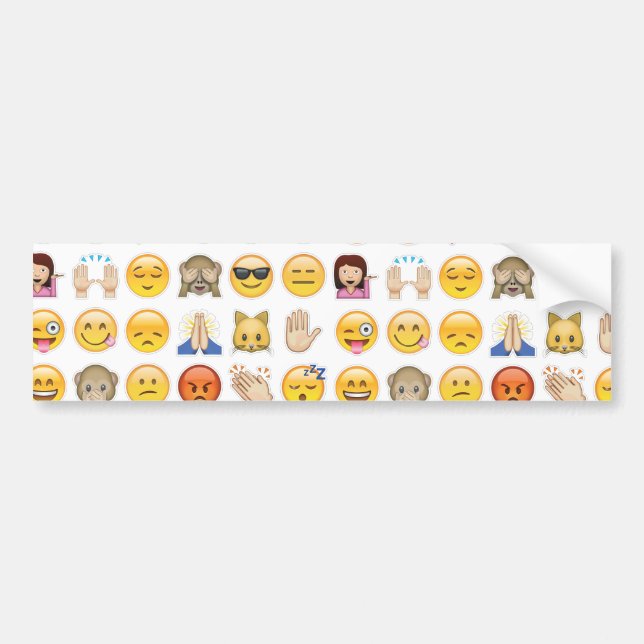 emoji bumper sticker (Front)