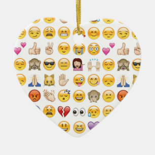 emoji ceramic tree decoration
