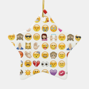 emoji ceramic tree decoration