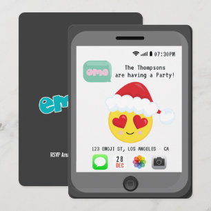 Emoji Christmas Party Invitation
