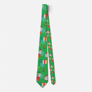 emoji christmas tie
