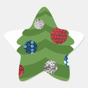 emoji christmas tree star sticker
