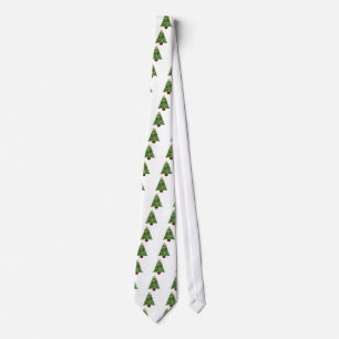 emoji christmas tree tie
