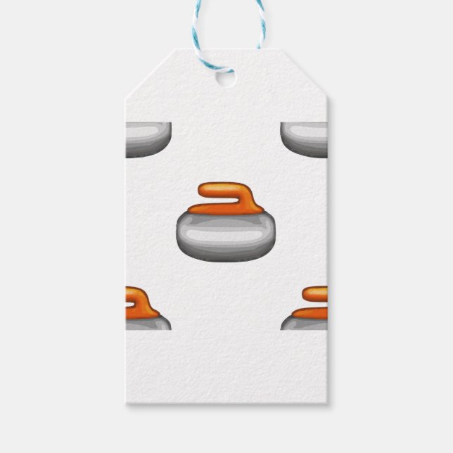 Emoji Curling Stone Gift Tags (Front)