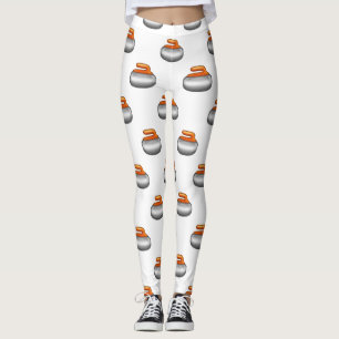 Emoji Curling Stone leggings