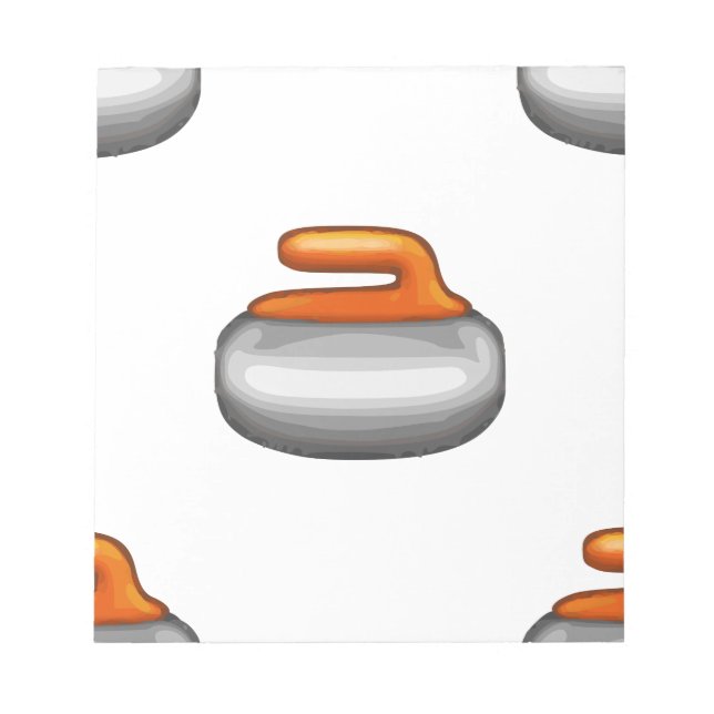 Emoji Curling Stone Notepad (Front)