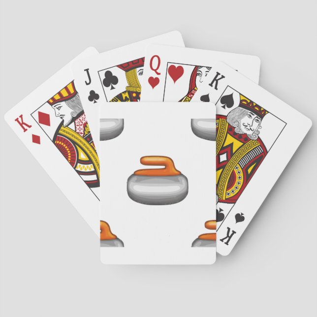 Emoji Curling Stone Playing Cards (Back)