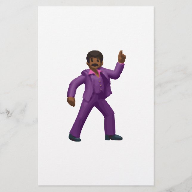 Emoji Dancing Man Stationery (Front)