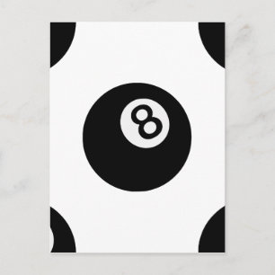 emoji eight ball postcard